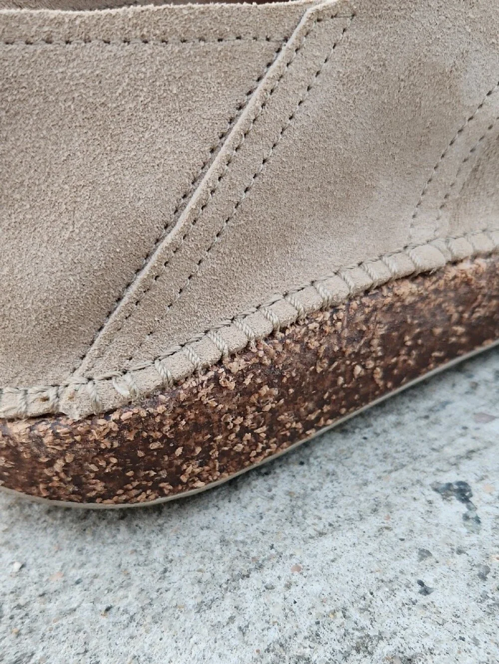 Birkenstock Men's Suede Derby Shoes in Beige,Size 41